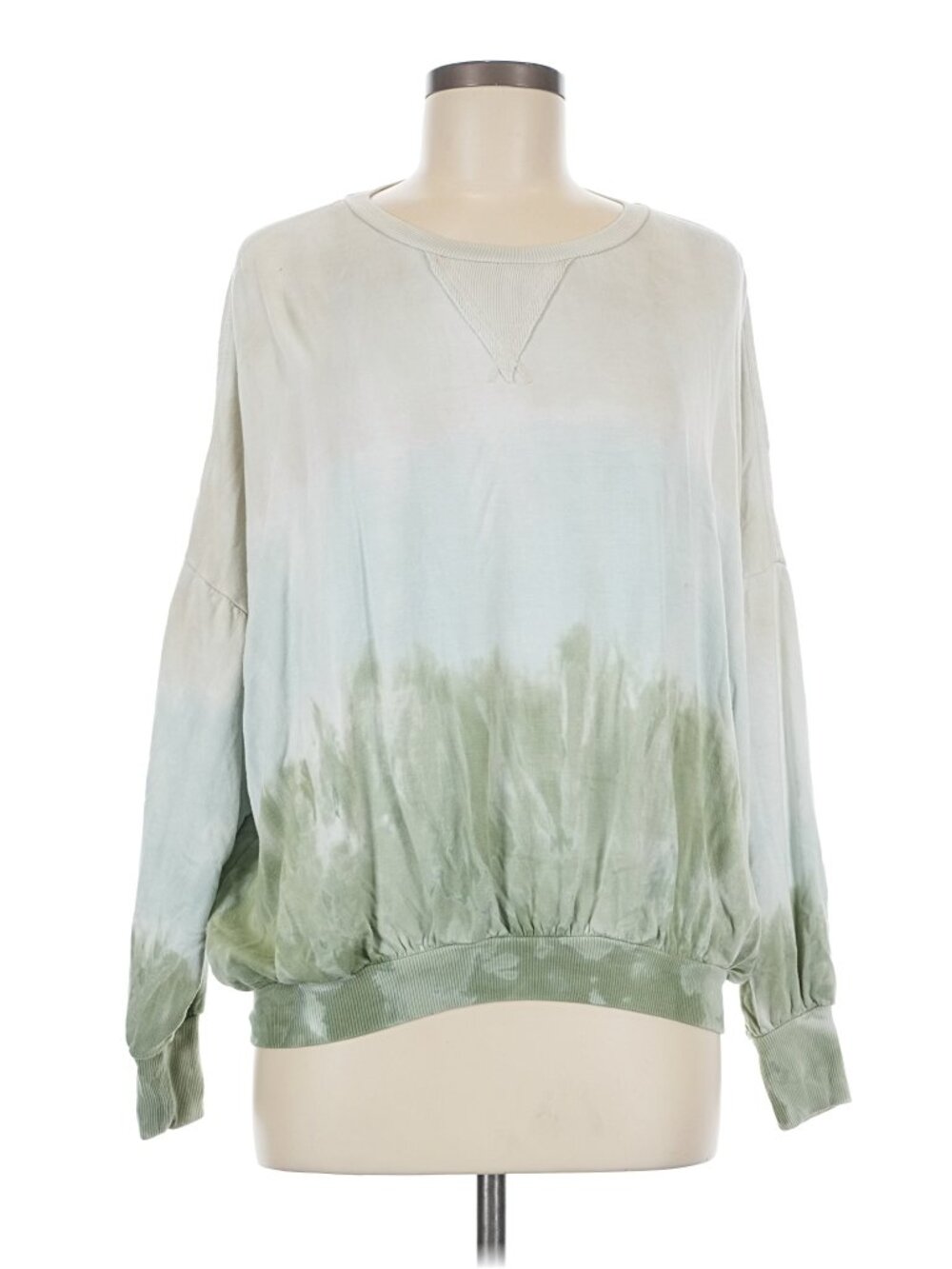 Young Fabulous & Broke Sage Green Ombre Pullover Sweatshirt